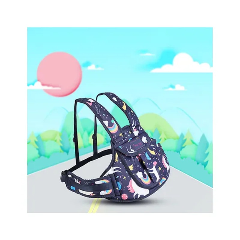 Magic Seat 2 Wheeler Kids Safety Belt Universe Print with Pocket – Blue