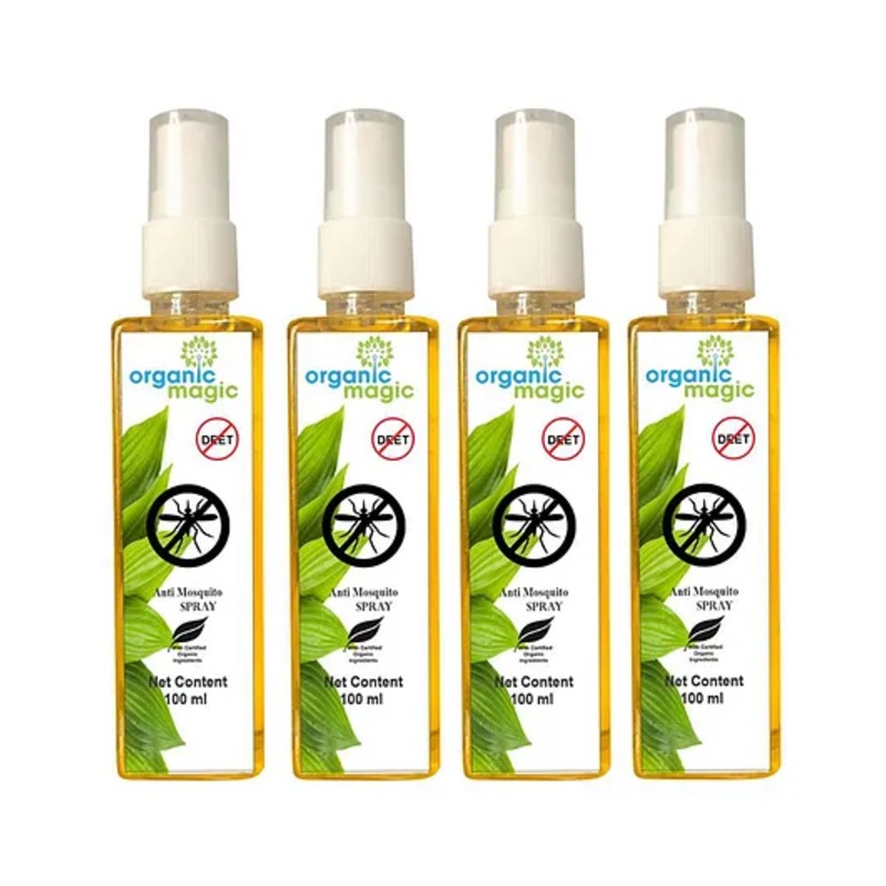 Organic magic Mosquito repellents Spray – Pack of 4