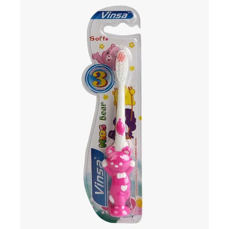 Passion Petals Bear Design Toothbrush – Pink