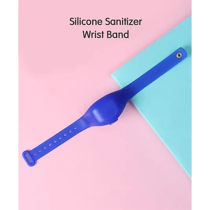 Silicone Sanitizer Wrist Band – Blue