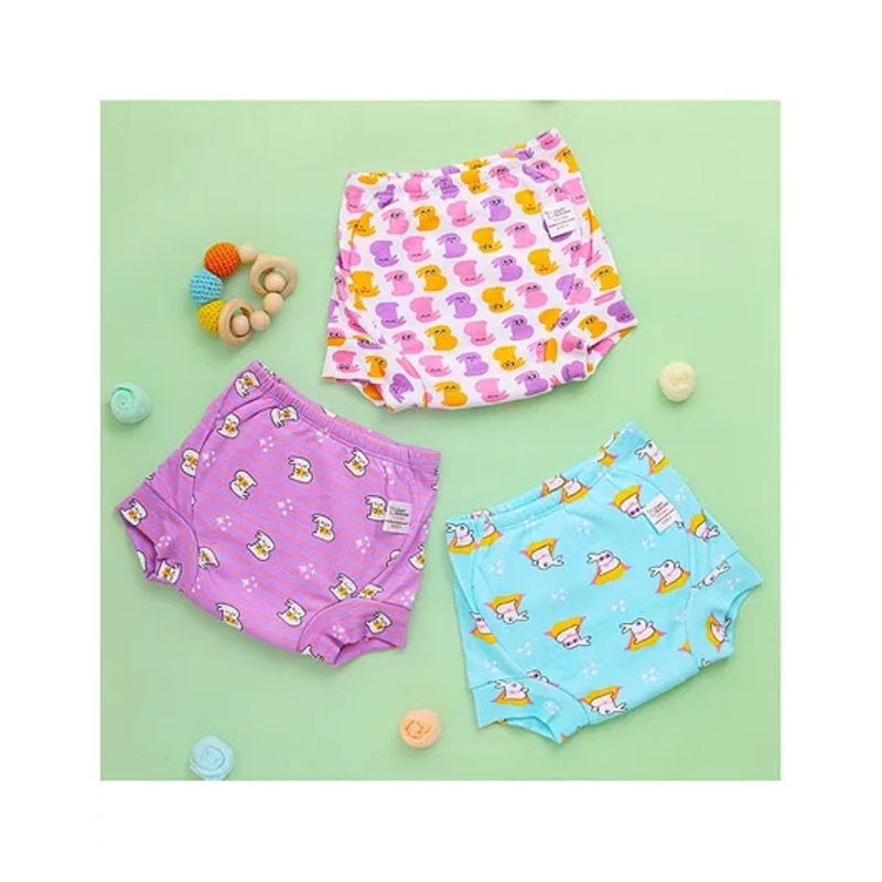 SuperBottoms Padded Potty Training Pants for Mess-Free Diaper-Free Time Pack of 3 – Multicolor