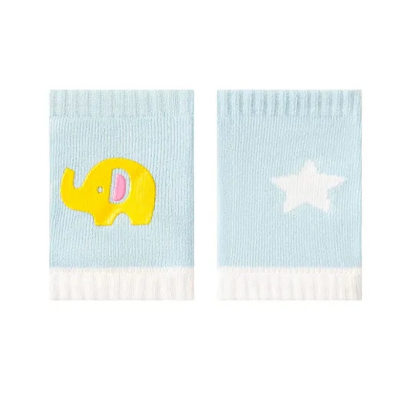 SYGA Cartoon Cotton 1 Pair Knee Pad – Light Blue