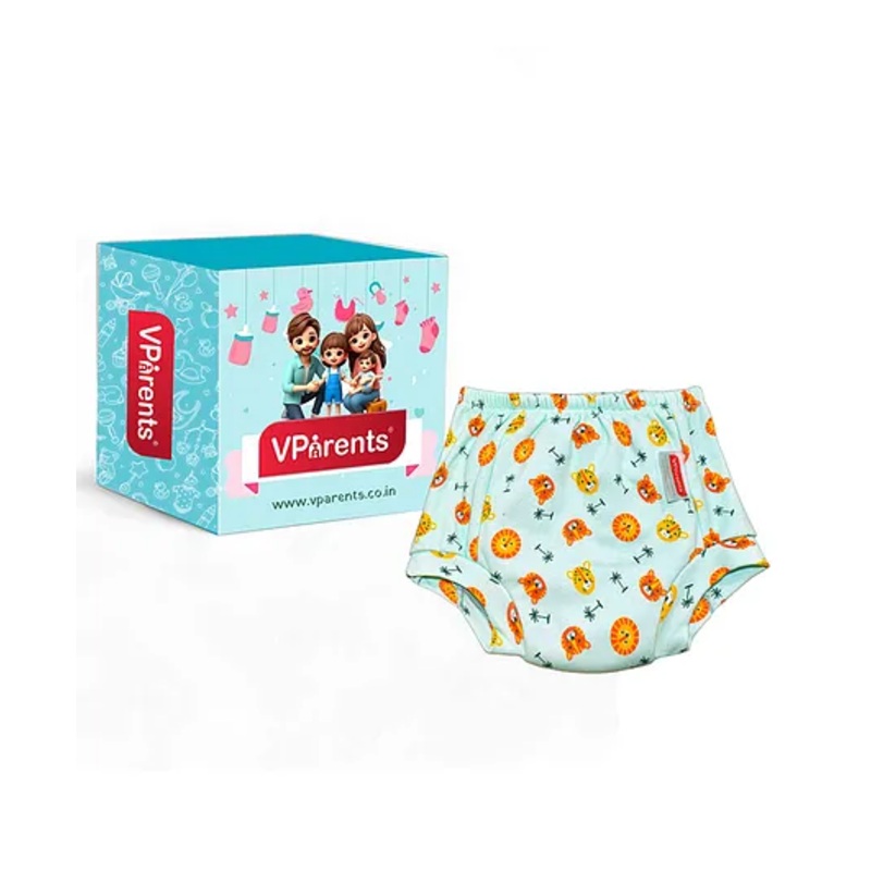 VParents Padded Underwear for Babies and Toddlers with 3 Layers of Cotton Padding Potty Training  Pull Up & Diaper-Free Time (6 -12 months ) (Print may vary)