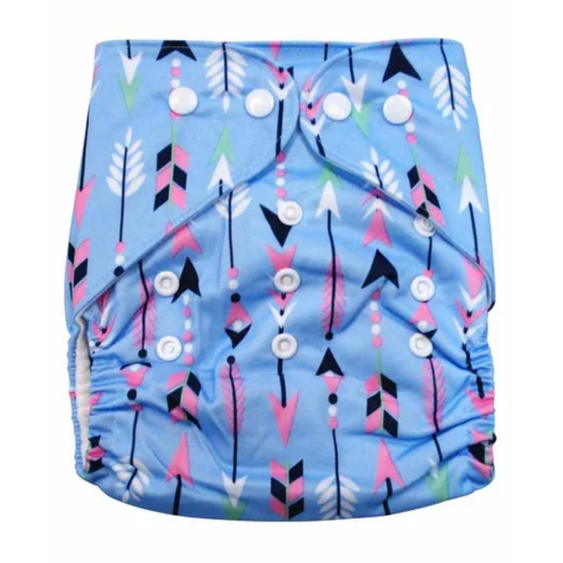 Abracadabra Reusable Diaper with Removable Liner Arrow Print – Blue