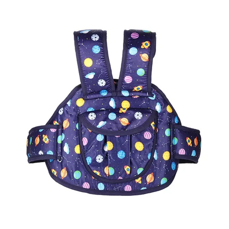 Chinmay Kids Safety Harness Belt for Kids Vehicle Motorcycle Ride Strap for Two Wheeler Back Carry Baby Carrier (Dark Blue)