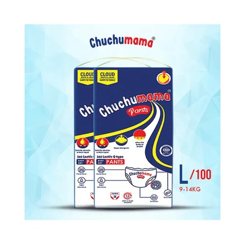 Chuchumama Baby Pants Large Size Baby Diaper Pants Combo Pack of 2 – 50 Pieces Each