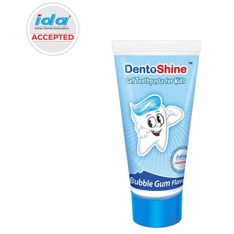 DentoShine Bubble Gum Flavoured Gel Toothpaste – 80 gm