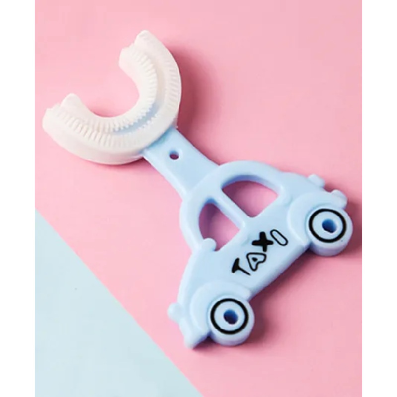 Fantasy India Soft Silicone U Shaped Head Toothbrush – Blue