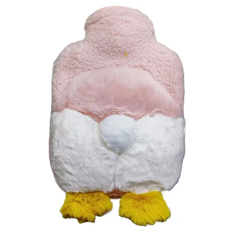 Fun Blast Duck Themed Hot Water Bag with Soft Cover 1000 Ml – Pink