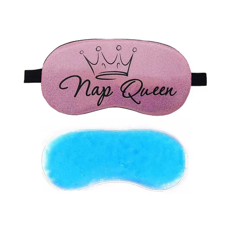 Jenna Sleeping Eye Mask With Cooling Gel NapQueen Print – Pink