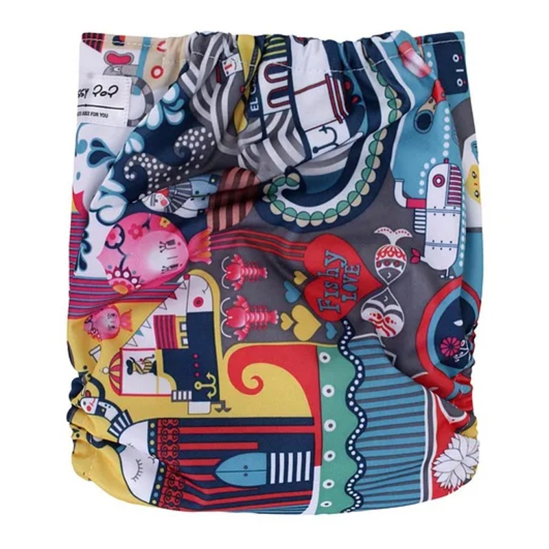 Kassy Pop Reusable Pocket Cloth Diaper With One Microfiber Insert Pad – Multicolor
