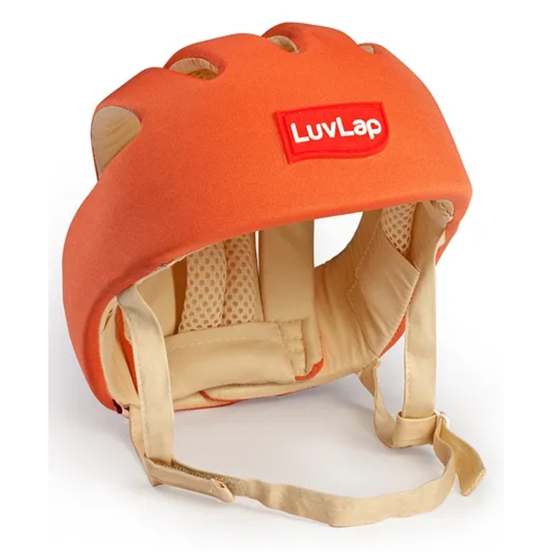 LuvLap Baby Safety Helmet, Toddler Head Protector for 6+ Months, Lightweight, Secure Fit, Air Ventilation, Orange, 6 Months to 3 Years