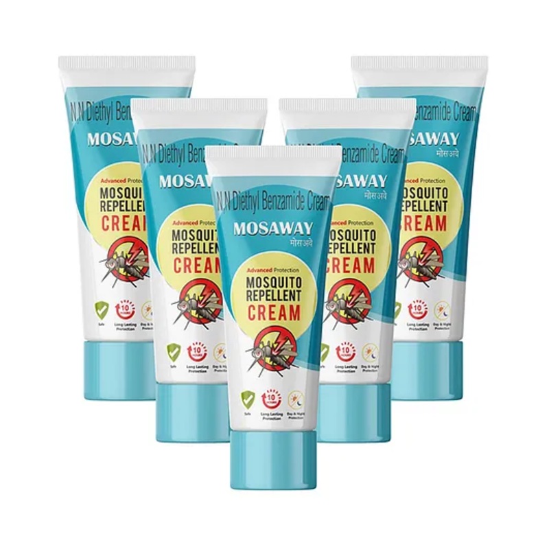 MOSAWAY Mosquito Repellent Cream Pack of 5  (5 x 50 g)
