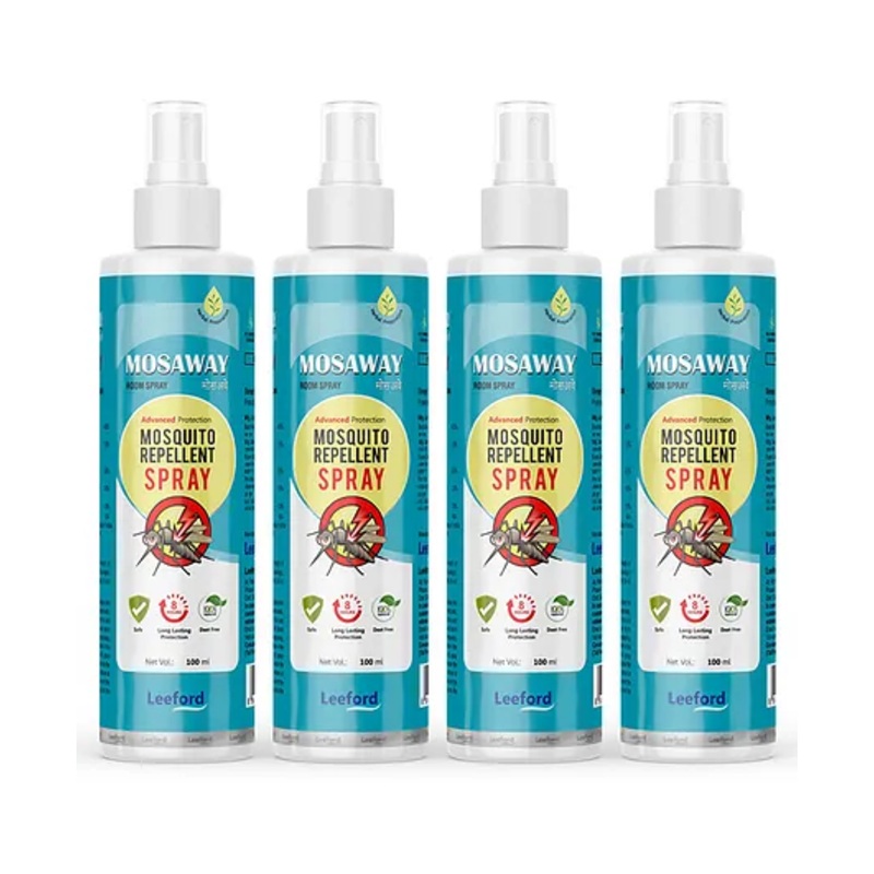 MOSAWAY Mosquito Repellent Spray for 8+ hours Protection Pack of 4  (100 ml)