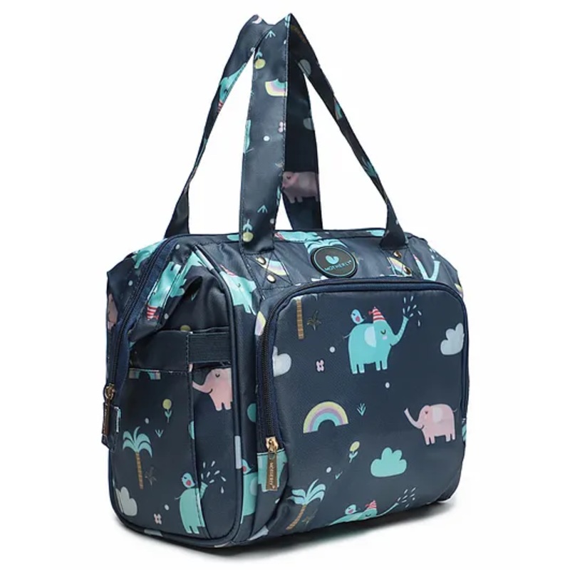 Motherly Mini Diaper Bag for Mothers Small Diaper handbag for mom for travel (Elephant)