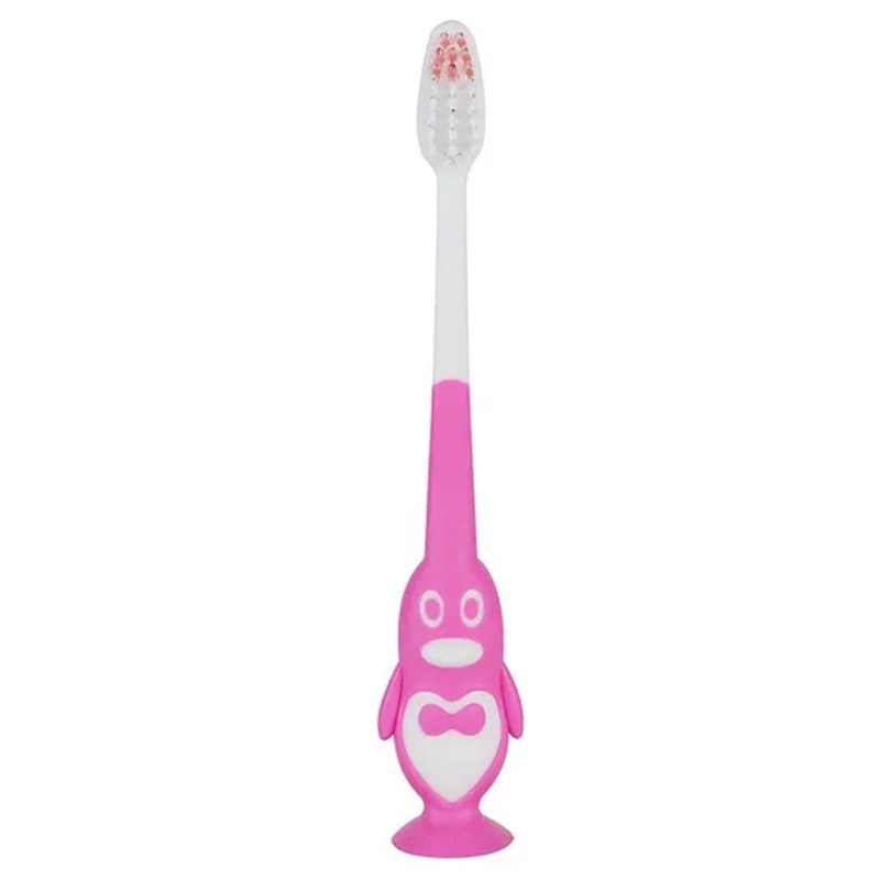 PASSION PETALS Penguin Shape Toothbrush – Pink