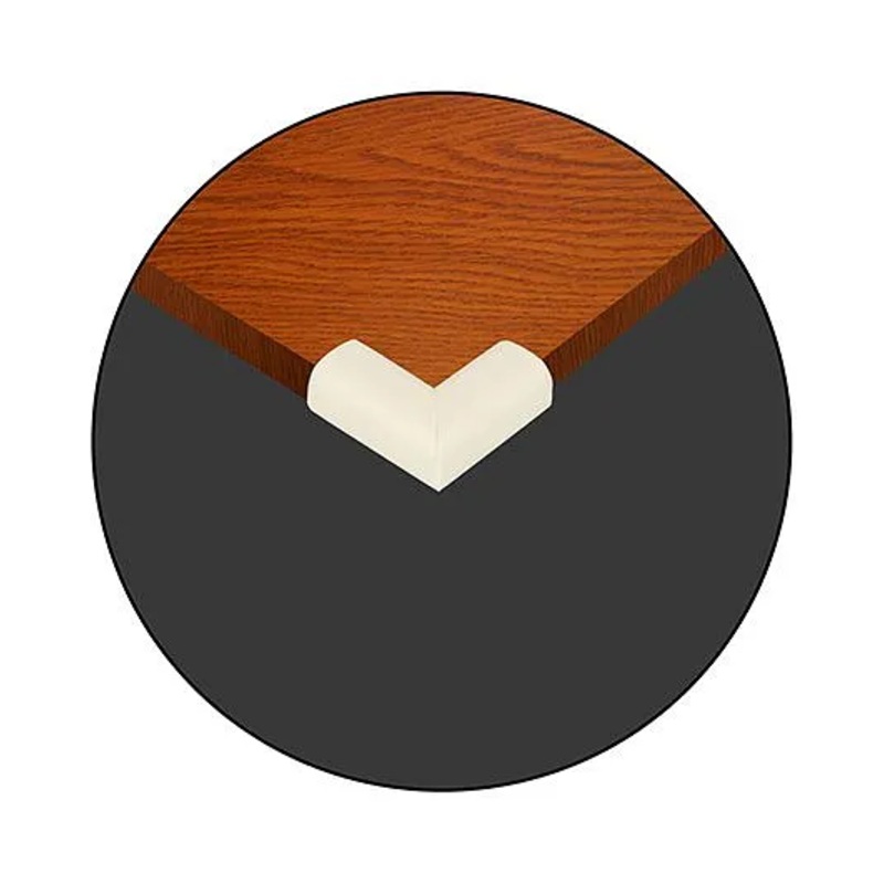 Safe-O-Kid 4 Corner Guards Cushions L-Shaped Small Size Pack of 4 – White