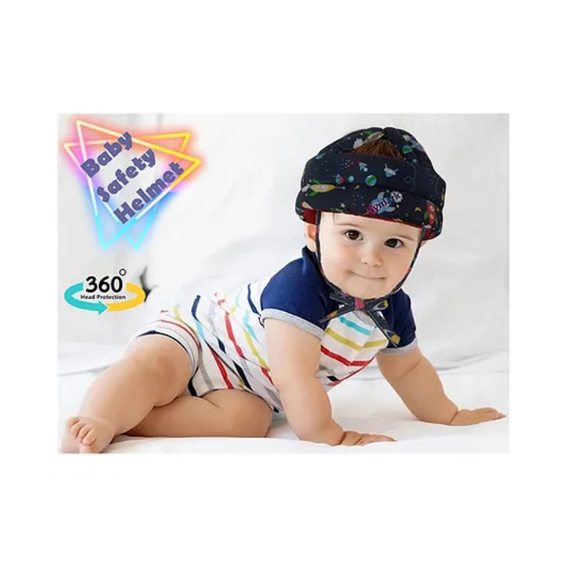 Synlark Baby Safety Helmet Head Protector for Walking – Navy Blue