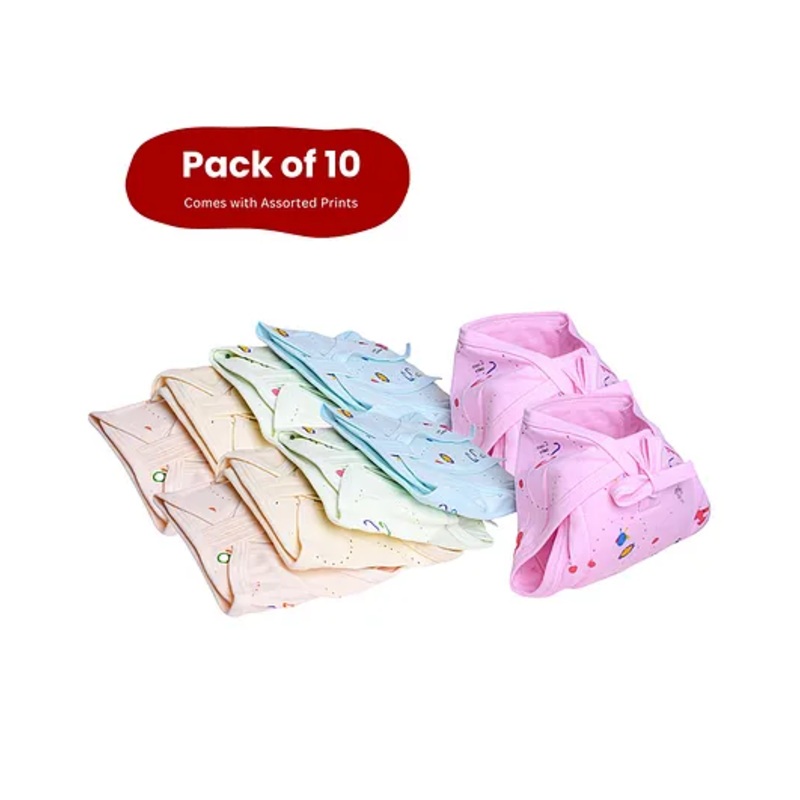 The Little Lookers Reusable Cloth Diaper Pack Of 10 – Multicolor