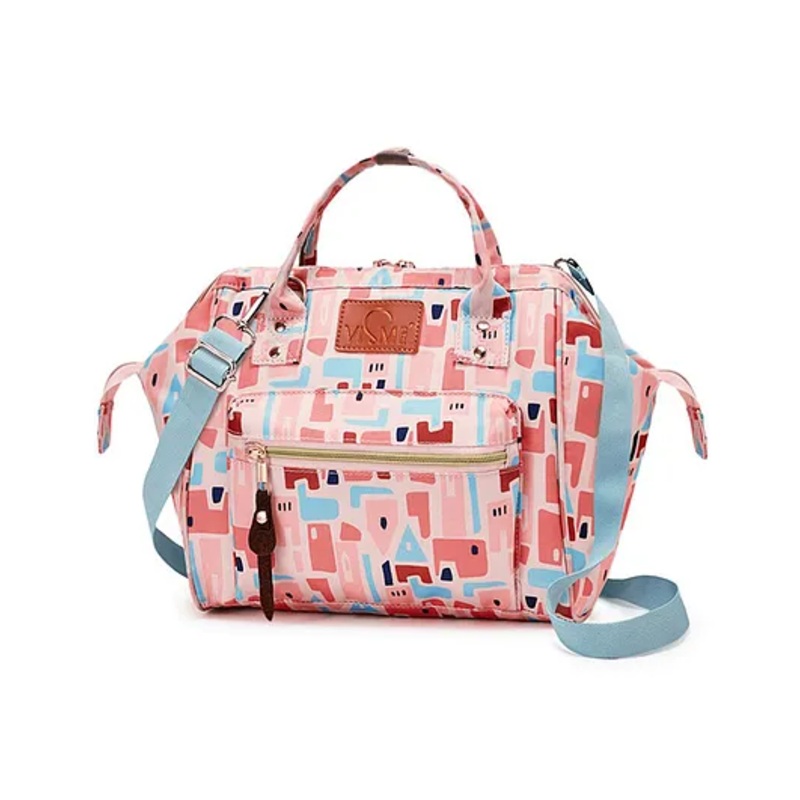VISMIINTREND Itsy Bitsy Stylish Mini Baby Diaper Bag Backpack for New Mother – Geometric