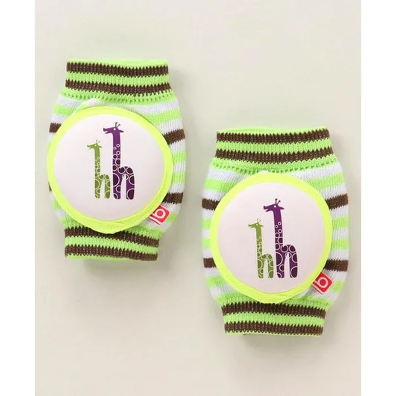 Babyhug Elbow & Knee Protection Pads Green White (Design May Vary)