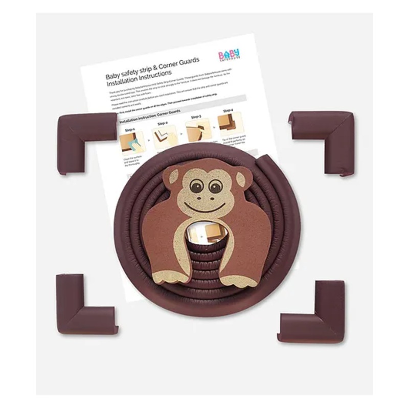 BabySafeHouse Multi Edge Guard and Corner Protector – Brown