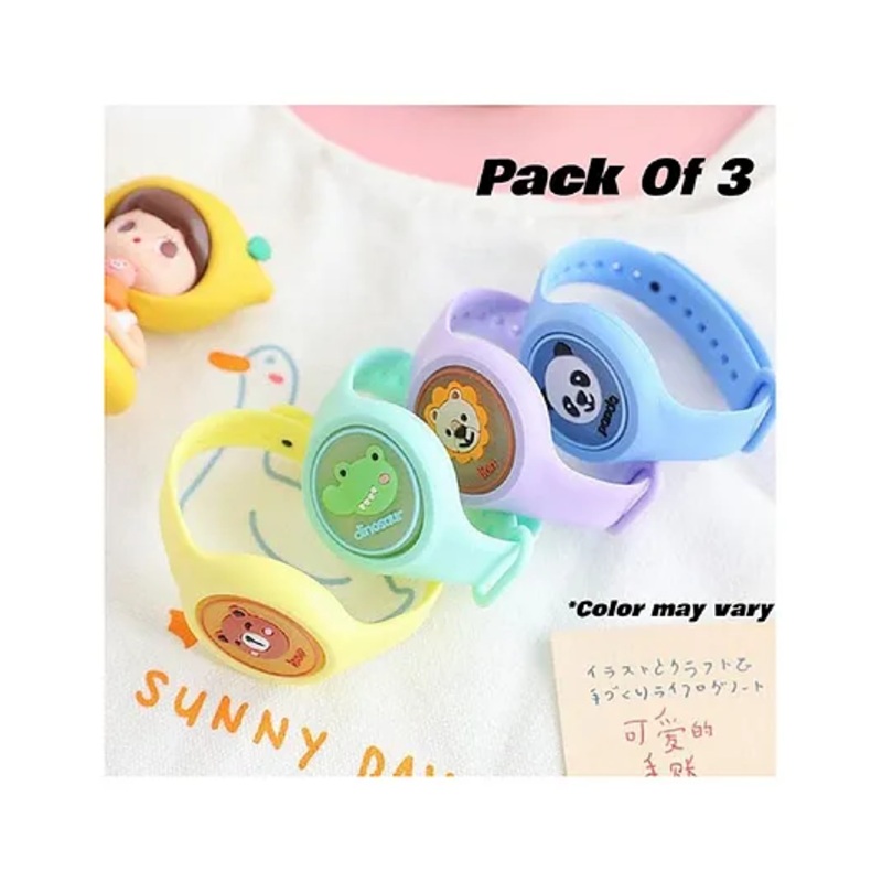 Boxot Impex Mosquito Repellent Bands with LED Light Up Pack of 3 (Color May Vary)