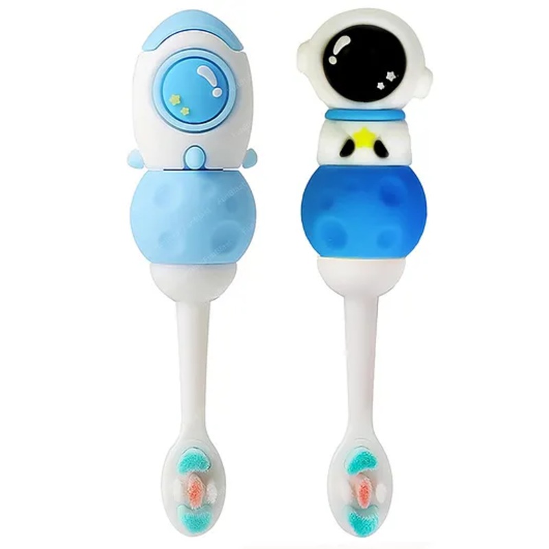 Bunie Cute Space Design Toothbrush for Kids Boys (Pack of 2 – Random Design)