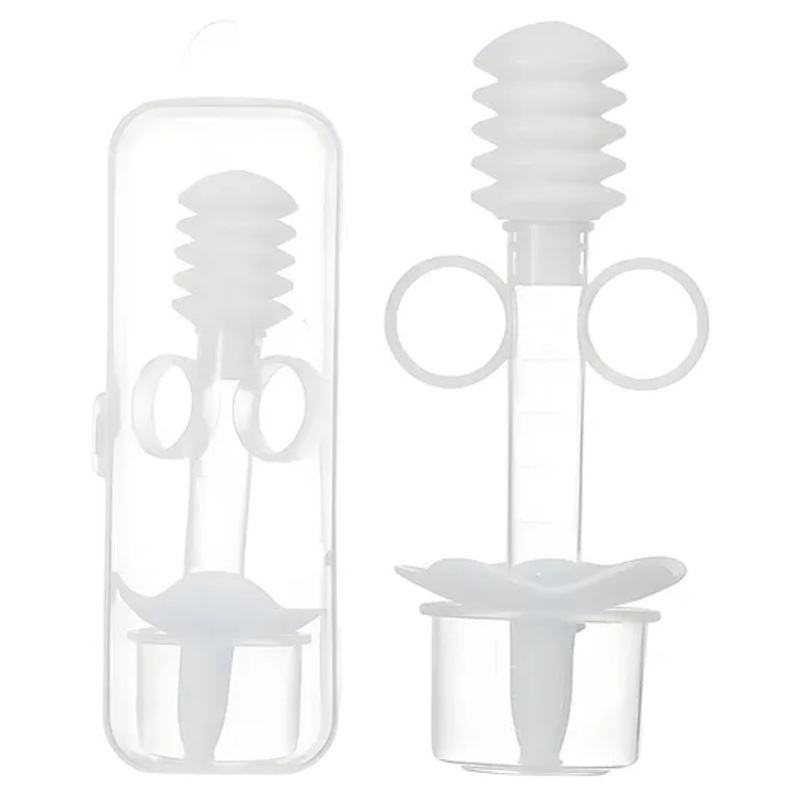 COZY VIBES Toddler infant oral medicine syringe- silicone pacifier baby medicine feeder- PACK OF 1- COLOR MAY VARY