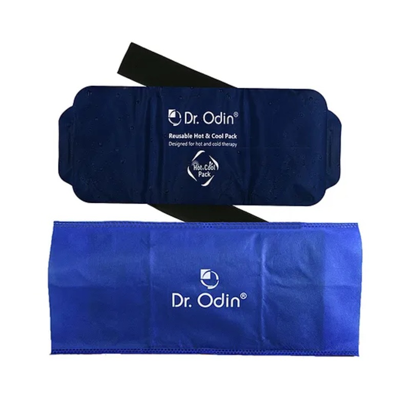 Dr. Odin Hot & Cool Gel Pack For Pain Relief, Designed For Hot & Cold Therapy,Adjustable, Flexible, Microwaveable & Reusable – Navy Blue