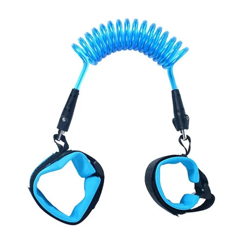 NeonateCare Anti Lost Safety Velcro Wrist Bracelet With Extra Long Harness – Blue