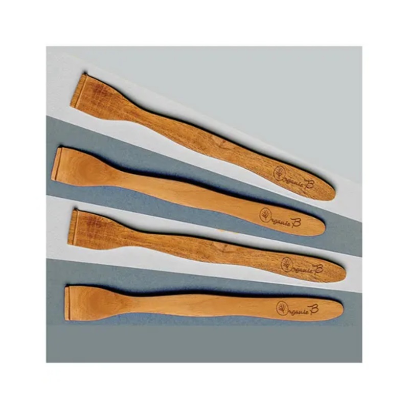 Organic B Neem Tongue Cleaner Pack Of 4 – Brown