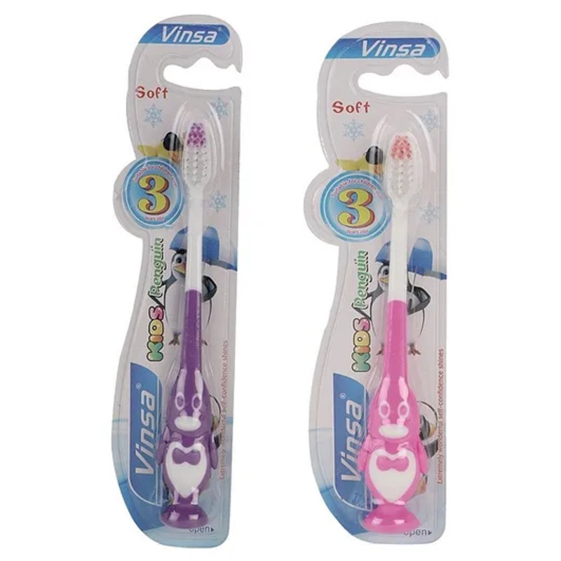 PASSION PETALS Toothbrush Penguin Design Set Of 2(Colour May Vary)