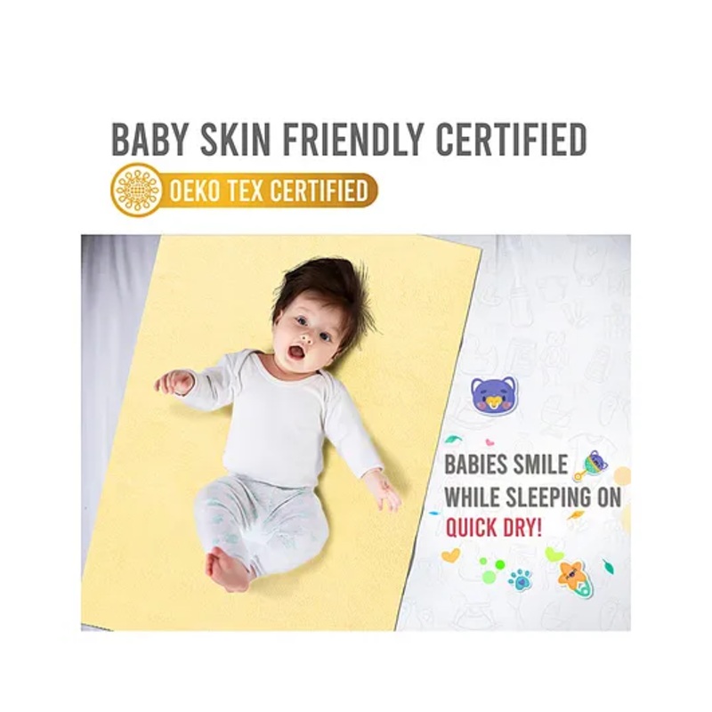 Quick Dry Bed Protector Medium – Yellow