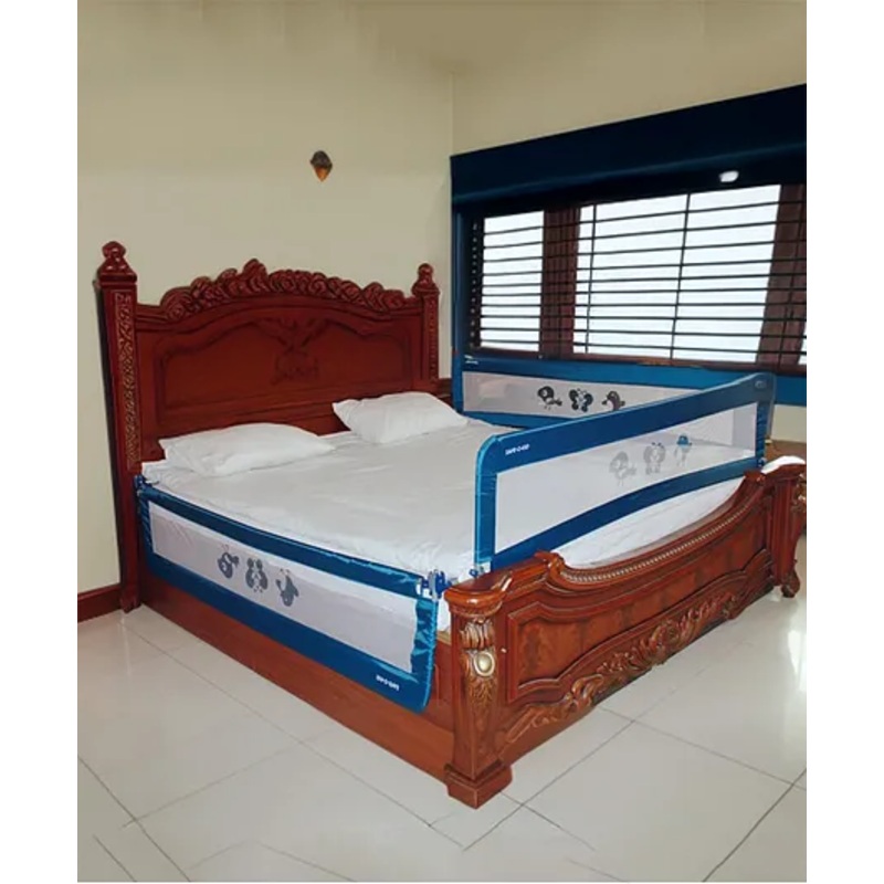 Safe-O-Kid Fully Foldable Bed Rail Guard, Pack of 3 – Blue