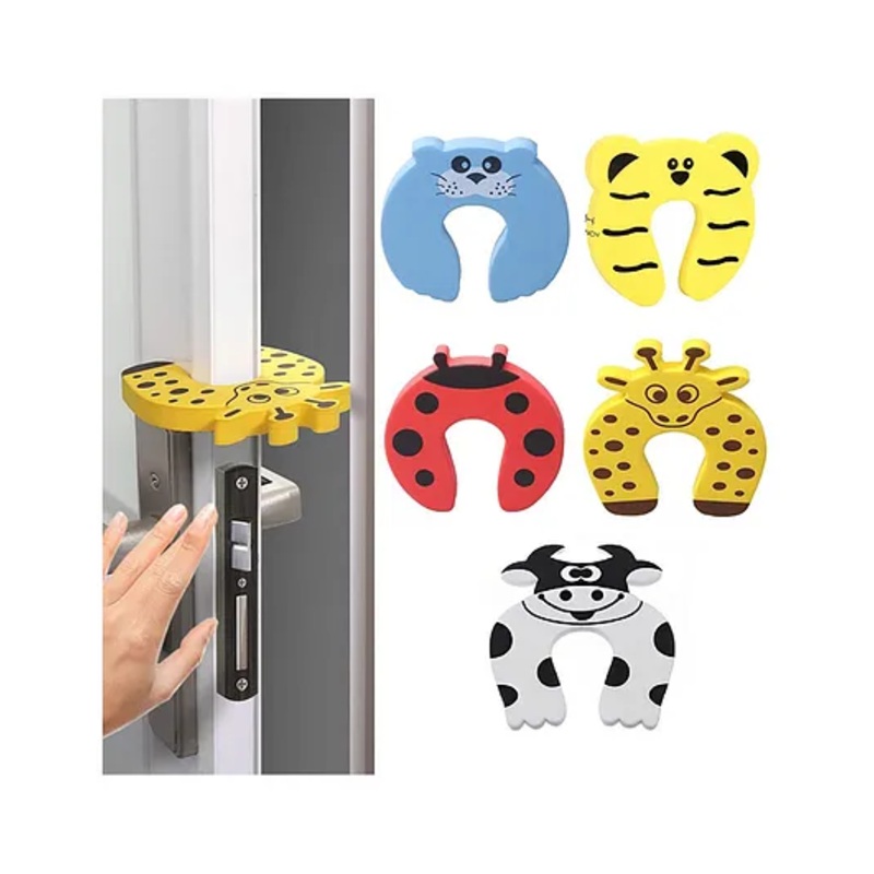 Skylofts Baby 5pc Baby Proofing Products Safety Door Pinch Guard Door Stopper Baby Finger Protector Prevent Pinch Inquries Baby Door Protector