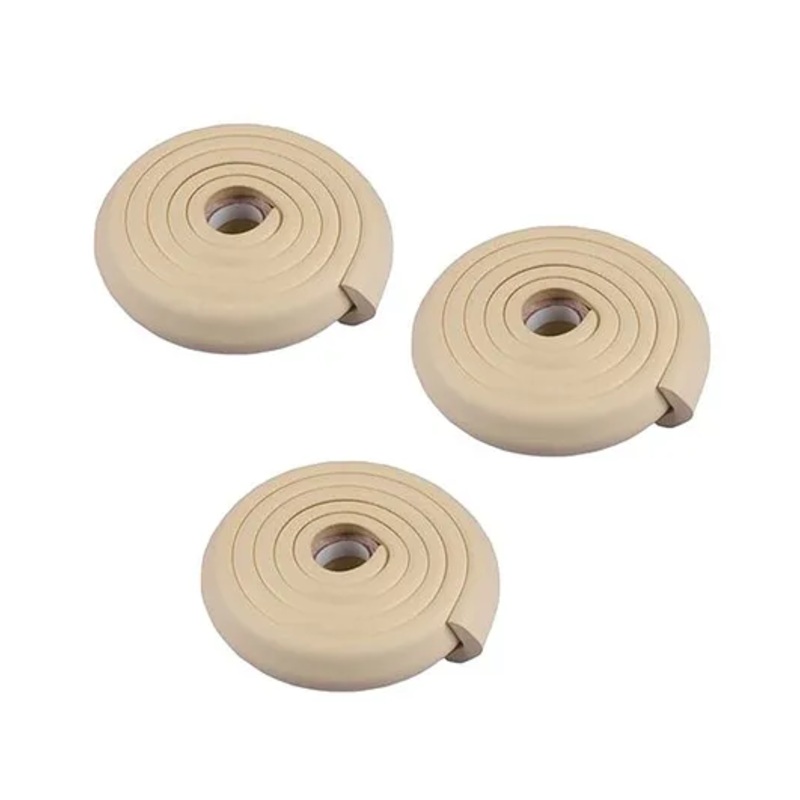 Syga L Shape Baby Edge Guard Cushion Corner Cover Tape Set of 3 – White