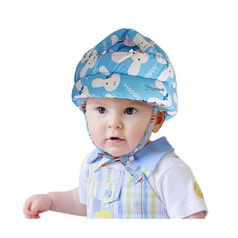 Synlark Baby Safety Helmet Adjustable Size Baby Learn to Walk – Blue