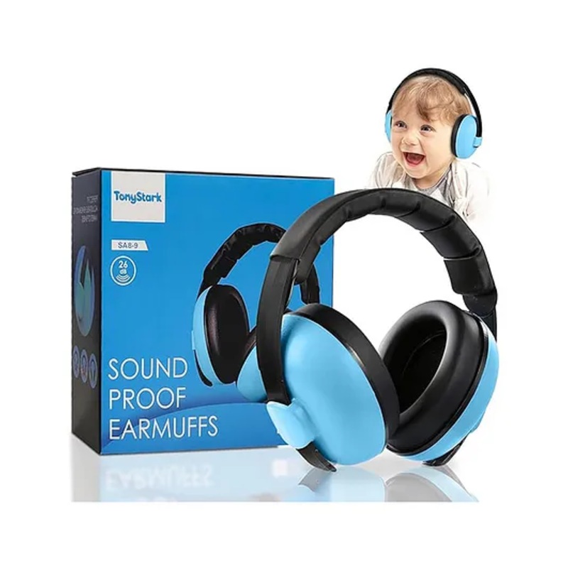 TONY STARK Baby Ear Protection Earmuffs Noise Cancelling Headphones for Infants Toddlers and Kids 0 to 3 Years Ideal for Sleep Travel Airplanes Concerts and Fireworks