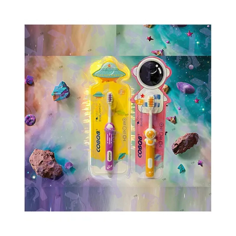 Yunicorn Max Kids  Soft Bristles Astronaut & Spaceship Toothbrush Combo – Pack 2 -Colour may vary