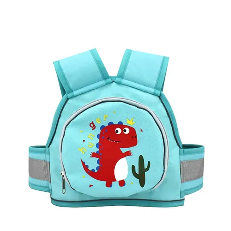 Chinmay Kids Safety Belt for Two Wheeler with Reflective Strips Portable Adjustable Safety Harness – Aqua blue