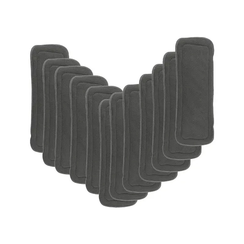 DOMENICO Wet Free Cloth Nappies Inserts Pack of 12 – Black