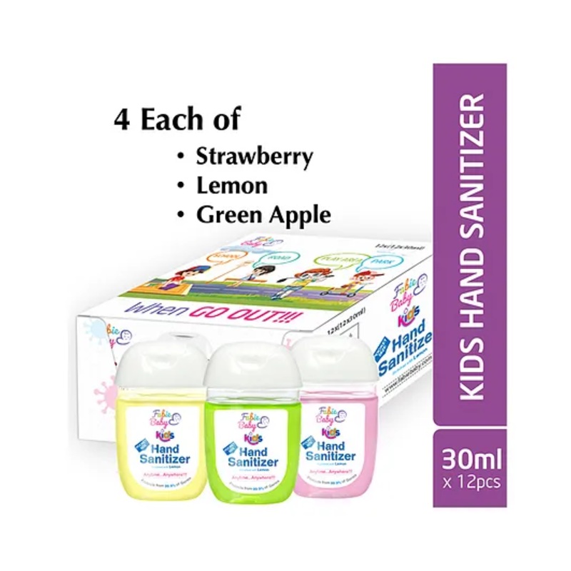 Fabie Baby Kids Sanitizer Bottles (30ml) – Pack of 12