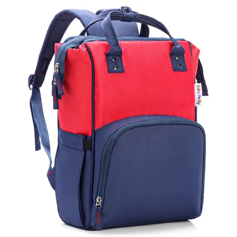 Multipurpose Diaper Backpack – Red Blue