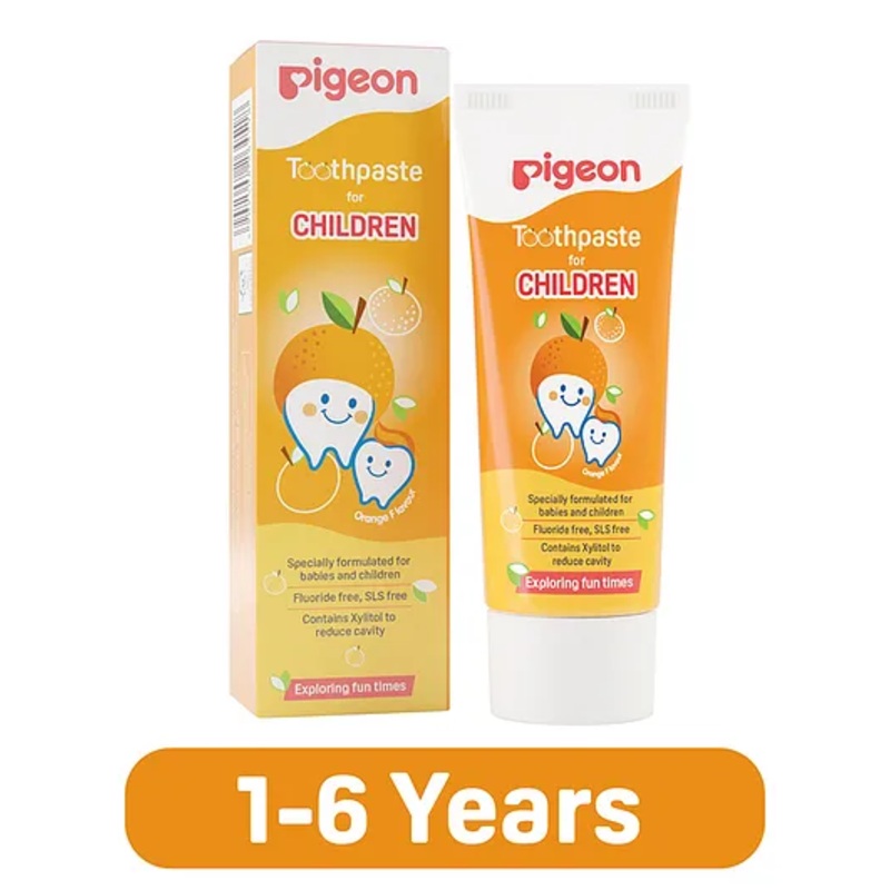 Pigeon Children Toothpaste Orange Flavor 45 gm (Color May Vary)