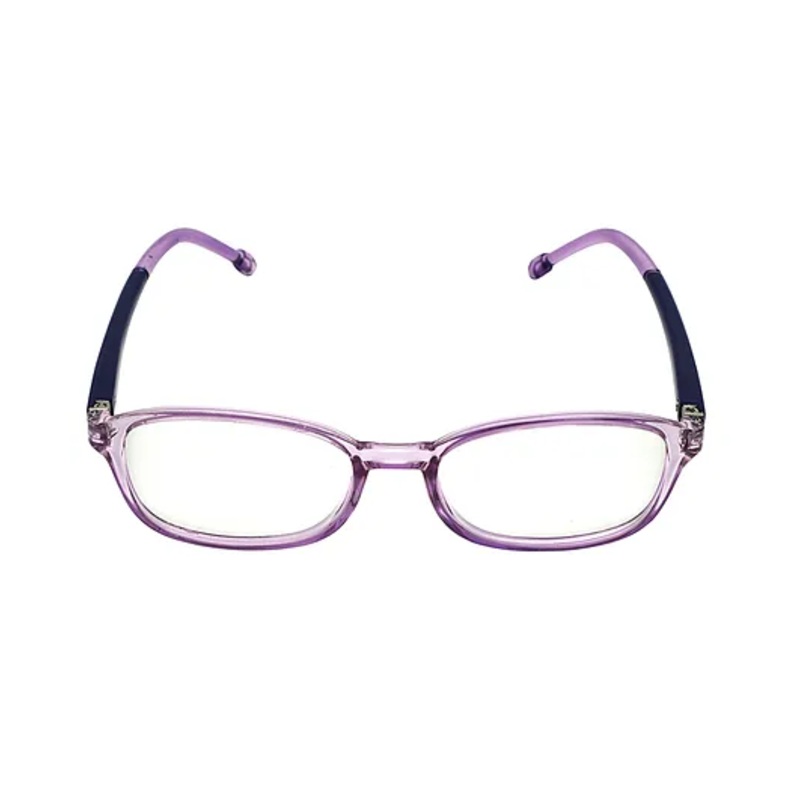 Spiky TR90 Blue Block Anti Glare Zero Power Glasses – Violet Black