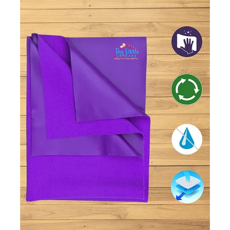 The Little Lookers Baby Dry Sheet Medium – Purple