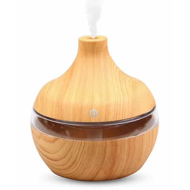Allin Exporters PY002-LW USB Mini Ultrasonic Humidifier With Essential Oil Aroma Diffuser Grey – 200 ml