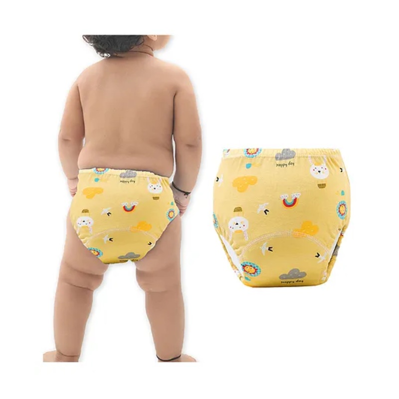 Bembika Babies Cotton Potty Training Pants Kitty Print Large – Yellow