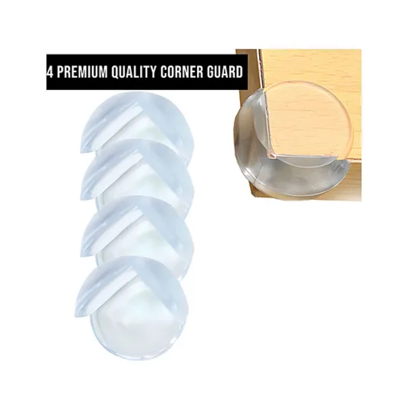 Bembika Baby Safety Corner Protector Edge & Corner Guards Round Curved 4 Pieces – White